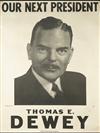 DESIGNER UNKNOWN. [PRESIDENTS.] Group of 7 posters. Circa 1950. Sizes vary.